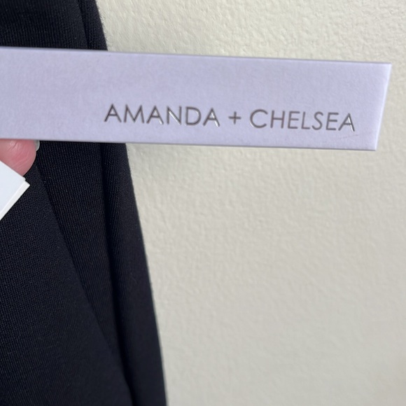 Black Straight Leg Pants with Stretch, 12 - Picture 7 of 8